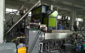 800kg/h PE Filler Masterbatch Extrusion Line in China