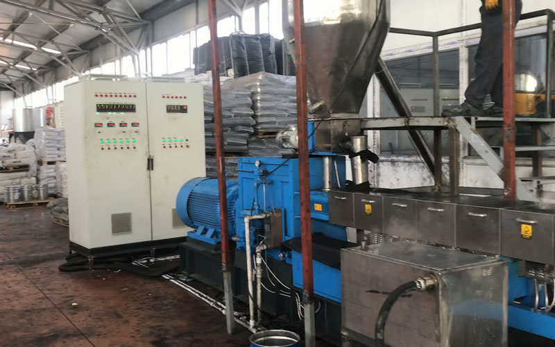 400kg/h Black Masterbatch Pelletizing Line in Turkey