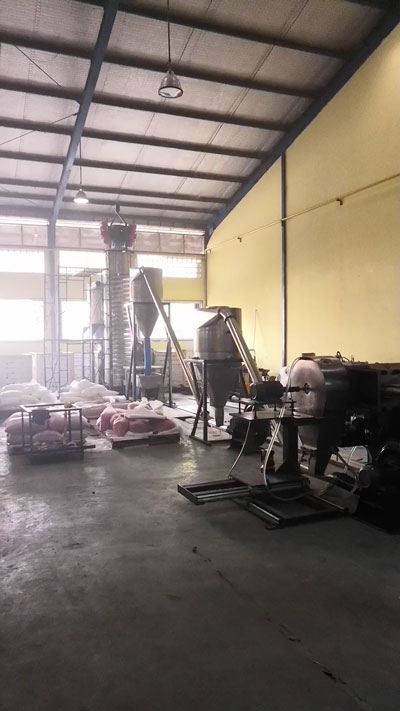 500kg/h Biodegradable PLA Compounding Line in Indonesia