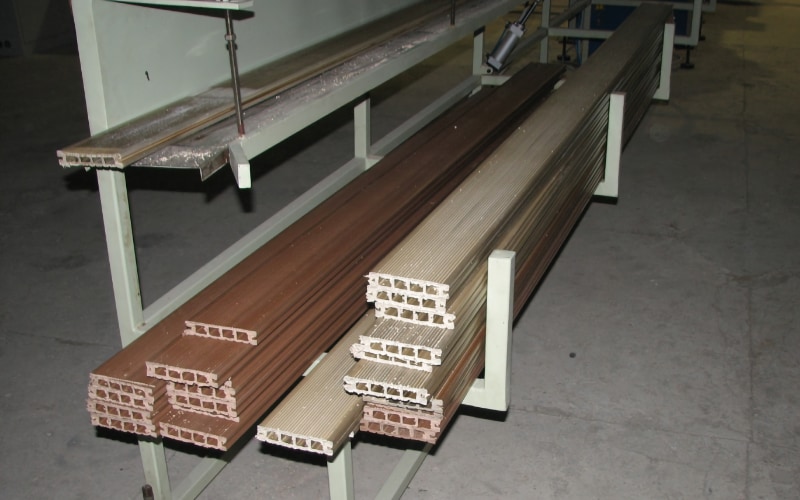 700kg/h Wood Plastic Compounding Line in Latvia